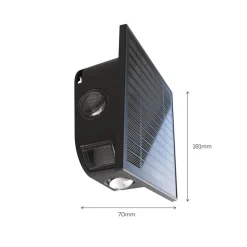 Altamura udendørs LED-væglampe, indirekte, sort^Calex New