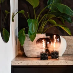 Calex Boden LED-globe E27 5 W filament dæmpes, grå