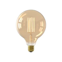 Calex Dæmpbar Led-Pære|Filament Pære>E27 G80 3,5W LED-filament 821 guld dæmpbar