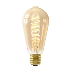 E27 ST64 3,8W LED-filament Flex 821 guld dim^Calex Clearance
