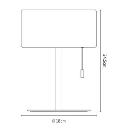 Calex LED-bordlampe, IP44, trækafbryder