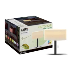 Calex LED-bordlampe, IP44, trækafbryder
