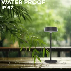 Calex LED-bordlampe Parma, dæmpbar, sort