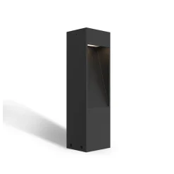 LED-sokkellampe Terni, sort aluminium, IP65^Calex Sale