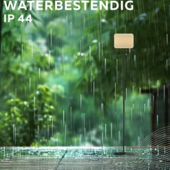 LED-solcellegulvlampe, IP44, trækafbryder^Calex Hot