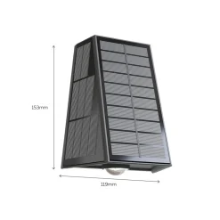 Matera udendørs LED-væglampe, op/ned, sort^Calex Hot