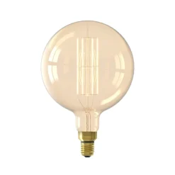 Calex Dæmpbar Led-Pære|Led Pærer>Megaglobe LED G200 E27 10,5W 1100lm dim guld