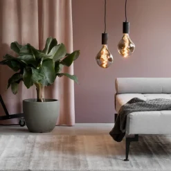 Organic Evo LED-pære E27 6W dæmpbar titanium^Calex New