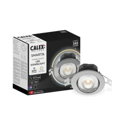 Smart downlight Forsænket loftlampe, stål^Calex Outlet