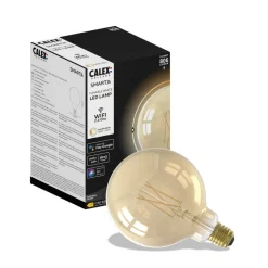 Calex Smart E27 G125 7W LED filament 806lm guld