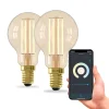 Smart E14 P45 4,5W 1800-3000K dæmper guld 2stk^Calex Clearance