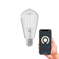 Calex Dæmpbar Led-Pære|Filament Pære>Smart E27 ST64 LED 7 W filament 1800-3000K