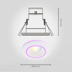 Smart Halo downlight CCT RGB hvid^Calex Discount