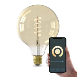 Smart LED E27 7W G125 1800 - 3000 K Glødetråd^Calex Online
