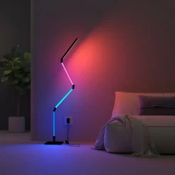 Calex Gulvlamper|Gulvlamper>Smart LED-gulvlampe, sammenklappelig WLAN CCT RGB