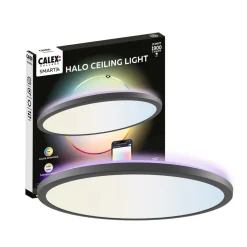 Calex Loftlamper|Loftlamper>Smart LED-loftlampe HALO Ø 40 cm sort IP54 RGB CCT
