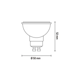 Calex Dæmpbar Led-Pære|Smarte Lyskilder>Smart LED-reflektorpære GU10 4,9W CCT RGB