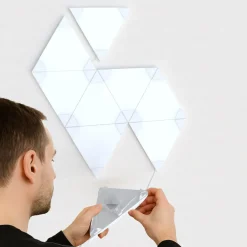 Calex Smart LED-væglampe TRIANGLES, 9-delt, RGBW, dæmpbar