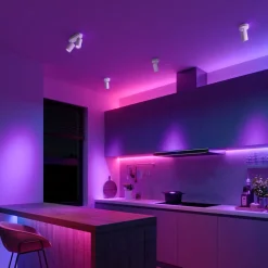 Smart loftspot hvid længde 22 cm 2 lyskilder GU10-LED RGBW^Calex Clearance