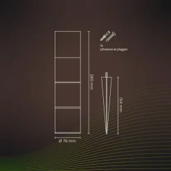 Calex Smart Outdoor Gardenpost RGBW sokkellampe