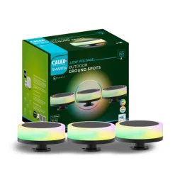 Smart Outdoor Ground Spot, CCT RGB 3 lyskilder.^Calex Discount