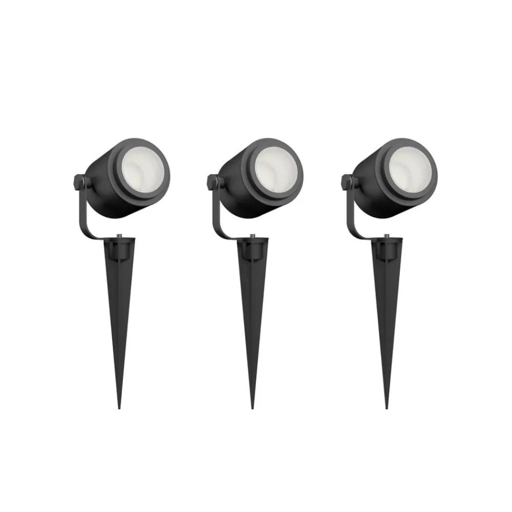 Smart Outdoor Spotlight, jordspyd, sæt med 3 stk^Calex Discount