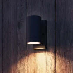 udendørs væglampe Alba GU10, Downlight, sort, sensor^Calex Hot