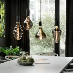 Calex Vienna LED-pære E27 6 W dim 1.800 K titan