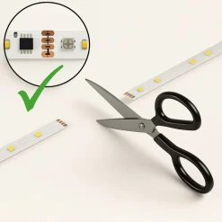 Vista LED-strip, længde 10 m, RGB, CCT fjernbetjening^Calex Discount