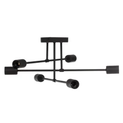 Cambridge loftlampe, 6 lyskilder, sort^HELAM Online