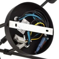 Cambridge loftlampe, 6 lyskilder, sort^HELAM Online