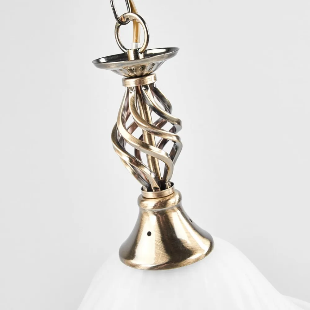 Searchlight CAMEROON pendellampe i patineret messing