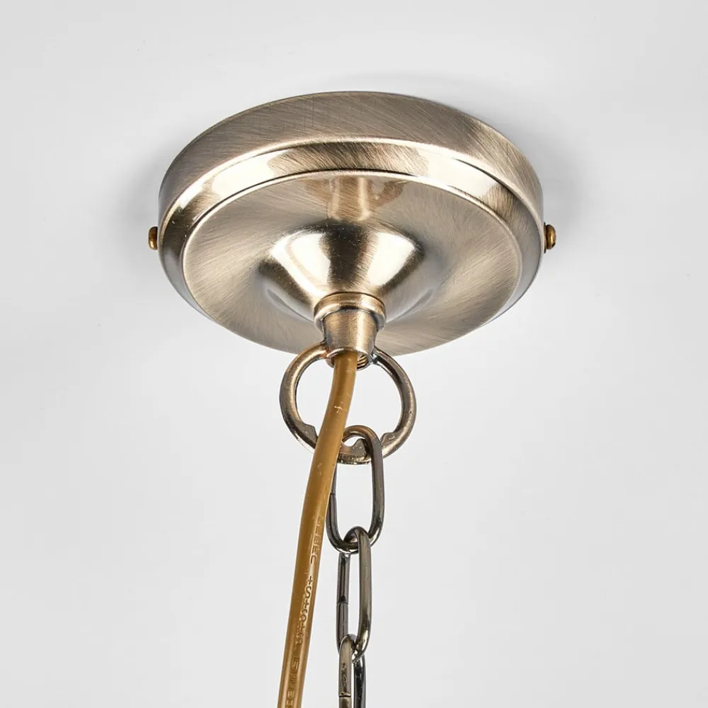 Searchlight CAMEROON pendellampe i patineret messing