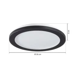 Camillus LED-loftlampe, rund, Ø 26 cm^Reality Leuchten Sale