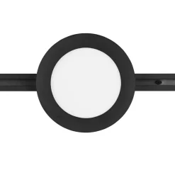 Trio Lighting Camillus LED-skinnelampe til DUOline, sort, Ø 17 cm