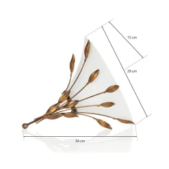 Kögl CAMPANA væglampe med bladdekoration