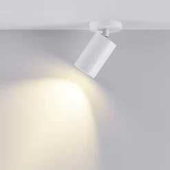 CAN TILT loftspot, hvid, Ø 8 cm, 1 lyskilde, metal, GU10^Deko-Light Online