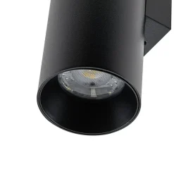 Deko-Light CAN væglampe, sort, 2 lyskilder, højde 22 cm, metal, GU10