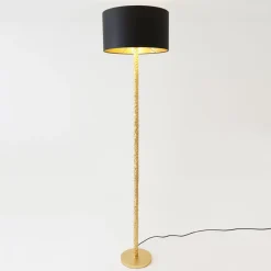 Holländer Gulvlamper>Cancelliere Rotonda chintz-gulvlampe sort/guld