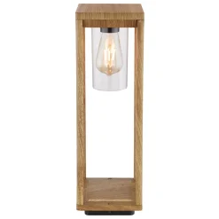 Candela sokkellampe i trælook, højde 50 cm^Globo Best