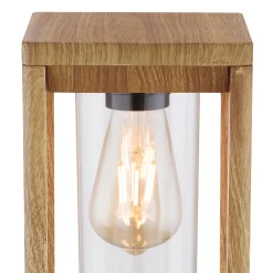 Candela sokkellampe i trælook, højde 50 cm^Globo Best