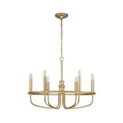 Capitol Hill lysekrone, 6 lyskilder, messing^KICHLER Outlet