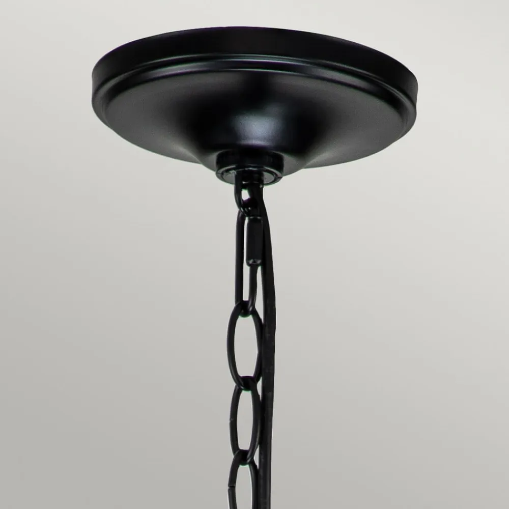 Capitol Hill lysekrone, 6 lyskilder, sort^KICHLER Hot