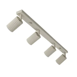 SOLLUX LIGHTING Carbon loftspot, beige, længde 81 cm, aluminium, 4 lyskilder.