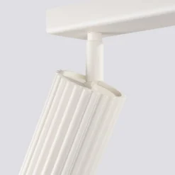 SOLLUX LIGHTING Carbon loftspot, beige, længde 81 cm, aluminium, 4 lyskilder.