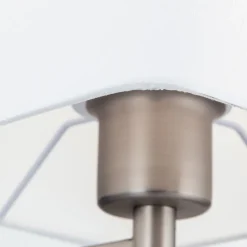 Carlton tekstilgulvlampe, mat nikkel^ORION Hot