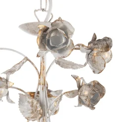 ONLI Carolina lysekrone, elfenbensfarvet, 6 lyskilder, jern