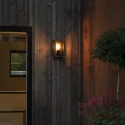 Carpi udendørs væglampe, sort, 18 x 30 cm^Konstsmide Clearance