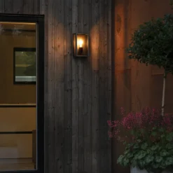 Carpi udendørs væglampe, sort, 18 x 30 cm^Konstsmide Clearance