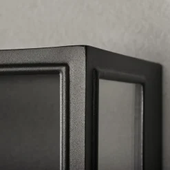 Carpi udendørs væglampe, sort, 20,5 x 40 cm^Konstsmide Discount